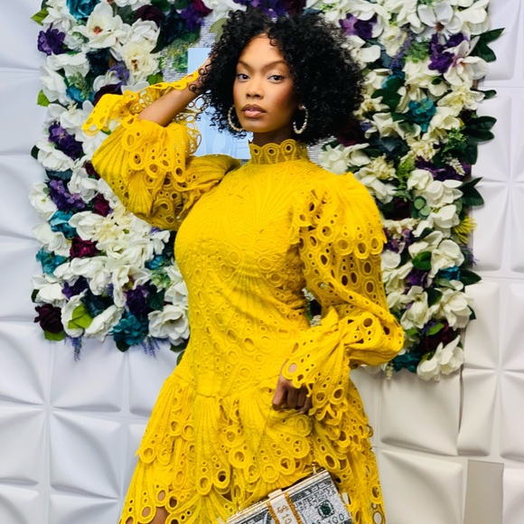 Paris- Crochet Mini Dress - Picture 3 of 4